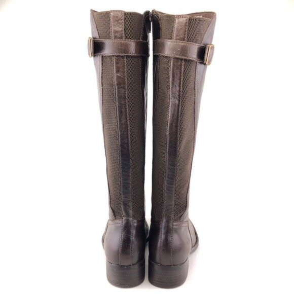 Born Carran Brown Leather Tall Riding Boots 9M - Picture 6 of 14